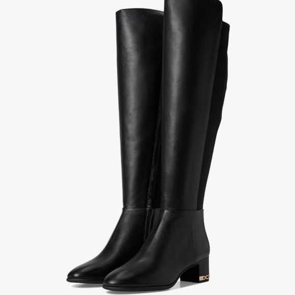 Michael Kors June Flex Leather Knee-High Boots - Picture 1 of 5